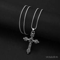 ราคา สร้อยคอกลมแบบ Retro Cross สไตล์.street trend แฟชั่นจี้ สำหรับทุกการแมตช์ ทำจากไทเทเนียมเหล็ก ใช้ได้ทั้งผู้ชายและผู้หญิง (45208734405)