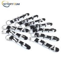 ราคา 3D Car Zinc alloy leather Key Rings For Mercedes Benz CLS SLC GLA GLC GLE GLS Keychain Metal Keyri (57804631555)