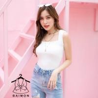 ราคา เสื้อกล้ามคอเหลี่ยม #เสื้อยืดแขนกุด (6217036584)