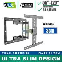 ราคา KALOC UT120 55 "-120 "Ultra Slim Thinnest Full Motion Wall Mount TV Bracket LED ปรับขาตั้งทีวี Samsung Lg (51056039293)