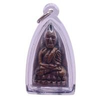 ราคา K513 หลวงปู่ทวด เหยียบน้ำทะเลจืด หลัง หมู 9 ตัว ปี 2505 วัดคอกหมู เนื้อทองแดง รมดำ ขนาด 5x3cm. (40311498765)