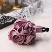 ราคา ผมน้อยต้องเข้า! คลิปหนีบกล้วยขนาดเล็ก Pearlescent Satin Flower กิ๊บหนีบผมผมหางม้า (5873294451)