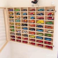 ราคา Hot Wheels Multi-Grid ติดผนังของเล่นรถกล่องเก็บไม้เนื้อแข็งรถบรรทุกรถ Duomei ขาตั้งจอแสดงผลขนาดเล็ก 3UEL (45859890011)
