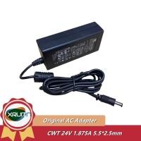ราคา CWT CAE045242 24V 1.875A 45W AC Adapter Charger สําหรับ Kodak Scanner i2400 i2600 i2800 i2900 แหล่งจ่ายไฟ 5.5*2.5 มม. (53857245120)