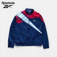 ราคา เสื้อแจ็กเก็ตมือสอง Reebok อก 44 ยาว 28 (size M) ผ้าร่ม สีกรม-แดง ป้ายครบ สภาพใหม่ ไม่มีตำหนิ (26393865903)