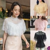 ราคา S-XXL✨5 สี เสื้อลูกไม้ใส่ไปงาน เสื้อชุดไทยประยุกต์ สีขาว/ชมพู/ทอง/ครีม/ดำ แต่งระบาย #vshop (6060466399)