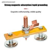 ราคา ADTH 1 PC เชื่อมหัวแม่เหล็กเชื่อม Ground Clamp Holder Fixture Strong เครื่องเชื่อมแผ่นโลหะซ่อมเครื่อง Ground Wire Clamp Martijn (51009767122)