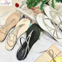 ราคา รองเท้าแตะสวมหูคีบ รัดส้น สายเพชร น่ารัก (26169202132)