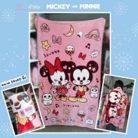 ราคา ผ้าห่ม Mickey Minnie ผ้านาโน ขนาด 34x 60 นิ้ว ผ้าหนานุ่ม (21486027131)