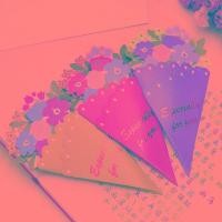 ราคา การ์ดอวยพรลายดอกไม้สามมิติ (7157117805)
