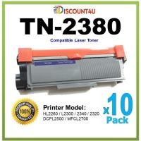 ราคา **Pack 10**Discount4U ตลับหมึกเลเซอร์ Toner TN2380/TN-2380/TN-2360 For HL-L2320D/HL-L2360DN/HL-L2365 (3318420016)