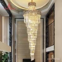 ราคา Modern Minimalist Chandelier for Duplex Buildings, Large Staircase Chandelier, Villa Hollow Duplex Luxury Modern High Ce (57950217119)