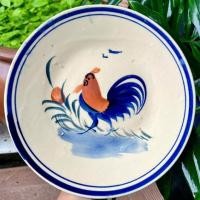 ราคา จานเซรามิกทาสีไก่โบราณขนาดใหญ่เส้นผ่านศูนย์กลางแบน 22 ซม. (แผ่นมิเตอร์) - เครื่องปั้นดินเผาเผาโบราณสําหรับเครื่องปั้นดินเผาใต้ (53007579013)