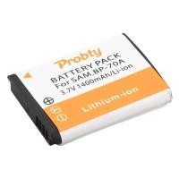 ราคา ❃ Bp-70A 1400Mah แบตเตอรี่ทดแทนและเครื่องชาร์จสําหรับ SAMSUNG Sl50 Sl600 Sl605 Sl630 St65 St66 ❃ (40106226368)
