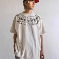 ราคา SAINT OF MICHAEL Dollar short-sleeve high street vintage washed distressed loose-fitting couple's short-sleeve shirt T Men's Summer T-shirt (49960529410)