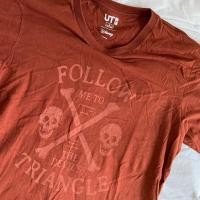ราคา DELICIOUS PRODUCT UT เสื้อยืด Pirates of the Caribbean สีส้ม-น้ําตาล ยางยืดเท่ๆ เรียบลื่น ไซส์ L เหมือนใหม่ (28077696094)