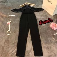 ราคา จั๊มสูทJumpsuit แบรนด์Lyn Aroundแท้Size.XSสีดำ (18688685012)
