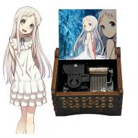 ราคา Anime Nohana The Flower We Saw That Day Wooden Music Box Silver Metal Automatic Movement New Year Holiday Gifts for Frie (24786970448)