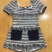 ราคา จั๊มสูทขาสั้น งานป้าย size m (1558476498)