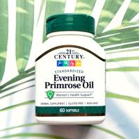 ราคา (21st Century®) Evening Primrose Oil 500 mg 60 Softgels น้ำมันอีฟนิ่งพริมโรส สนับสนุนผิว ลดอาการวัยทอง (2234990101)