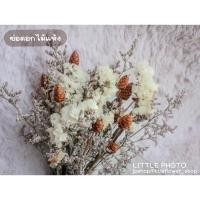 ราคา ช่อดอกไม้แห้ง ช่อสเตติส+แคสเปีย ช่อดอกไม้จริง เก็บได้นาน (18958115486)