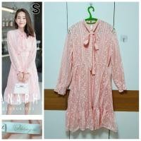 ราคา Soldเดรสเเขนยาวลูกไม้สีโอรสอ่อน ป้าย Jariya มือ2 (11562122106)