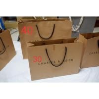 ราคา ถุงกระดาษ Charles &Keith แท้ (3924395350)