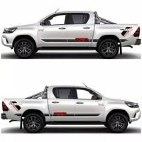 ราคา สติ๊กเกอร์ติดรถ Hilux สติ๊กเกอร์ตัดแถบ สติ๊กเกอร์รายการรถ Toyota Hilux TRD Sportivo (54109086428)