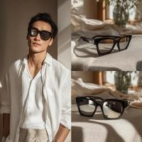 ราคา *ส่งด่วน* ของแท้ (ไม่มีกล่อง) GAMT Sunglasses Tide Retro Trapezoid Frame Sun Glasses Fashion Eyewear (24770687480)