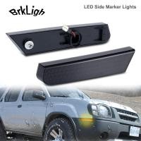 ราคา 2 ชิ้นสําหรับ Nissan Xterra 2002-2004 LED กันชนหน้าด้านข้างไฟเลี้ยวรถโคมไฟ Canbus รมควัน Amber OEM#261857Z800 (52158651980)