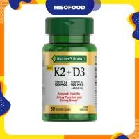 ราคา Nature’s Bounty Vitamin K2 + D3, Vitamin Supplements, for Bone and Health Support, 30 Count (50053764506)