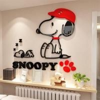 ราคา อะคริลิคติดผนังสนูปปี้ แผ่นอะคริลิคติดผนัง 3D Snoopy (100x51cm) สินค้ามาใหม่ (11608367885)