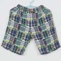 ราคา กางเกงขาสั้นเด็กชาย boys shorts อายุ 2-3 ปี รอบเอว 40-42 cm ลายสก๊อตผ้าฝ้าย 100% เอวยืด มือสอง (42830391909)