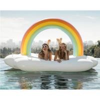 ราคา ห่วงยางแฟนซี แพยางเป่าลม แพยางสายรุ้ง แพสายรุ้ง ก้อนเมฆขาว สายรุ้ง (Cloud Rainbow Ride-On) ขนาด 230x140x135 ซม. (7440830339)