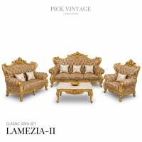 ราคา LAMEZIA-II BAROQUE SOFA SET : ชุดโซฟาหลุยส์ 3ชิ้น (3+2+1ที่นั่ง) พร้อมโต๊ะกลางและหมอนอิงสุดหรู รุ่น “ลาเมเซีย-2" (49060285311)