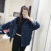 ราคา เสื้อแจ็คเก็ตยีนส์สีน้ําเงินเข้ม (42808835326)