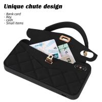 ราคา ❤ Beautiful Card Package Wallet Handbag Protect For Iphone 14 Max 13 Pro 12 Mini Soft Silicone Sh (28803133332)
