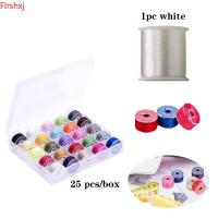 ราคา แกนม้วนจักรเย็บผ้าหลายสี 1 ชุดพร้อมกล่องเก็บของและด้ายไนลอนสีขาว 100 ม. เครื่องมือเย็บปักถักร้อยที่ไม่ใช่ยืดหยุ่น (42628265382)