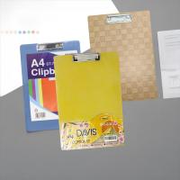 ราคา F4 สีคลิปบอร์ดไม้พลาสติก / Davis Chest Board เสื่อสอบพลาสติกใสโปร่งใส Mica คลิปบอร์ด Folio (57651606360)