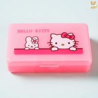 ราคา Sanrio Hello Kitty Kawaii แบบพกพาสีชมพู กล่องเก็บของพลาสติกหนาน่ารัก ใส่กิ๊ฟช็อปเครื่องประดับเก็บยาเก็บคอนแทคเลนส์ได้ (27384125536)