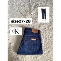 ราคา CALVIN KLEIN Mid rise straight Jeans แท้% มือสอง (28565998309)