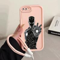 ราคา เคสสำหรับ Realme C2 Realme C2s OPPO A1K เคสโทรศัพท์สายคล้องสายคล้องสามสีซิลิโคนกันกระแทก (43624877154)
