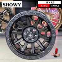 ราคา ล้อแม็กขอบ 18x9.0 ET+12 6รูx114.3 ⭐(สำหรับนิสสันนาวาร่า)⭐ ยี่ห้อ SHOWY รุ่น L2174 (ราคาต่อ1วง) (12597598330)