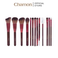 ราคา CHAMON Velvet Bloom Brush Set เซ็ตแปรงแต่งหน้า 13 ชิ้น (15หัวแปรง) ขนนุ่ม [CT212] (56460294292)