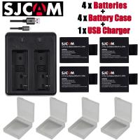 ราคา New Original 4pcs SJCAM sj4000 battery + sj 4000 sj 5000 sj 6000 Dual USB charger for sj4000 sj5000 sj6000 sj7000 SJ8000 (16483209297)