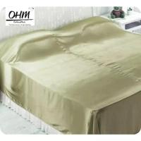 ราคา OHM ผ้าห่มเดี่ยว (เด็ก) ผ้าซาตินแท้ 440 เส้น (เกรดพรีเมี่ยม) สีทองอ่อน (1144260351)