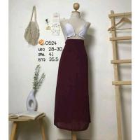 ราคา กระโปรงผ้าชีฟองสีแดงเลือดหมู (11997260485)