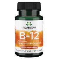 ราคา Swanson Premium Vitamin B12 500 mcg [ 100 เม็ด ] Vitamin b-12 วิตามินบี12 (4464850832)