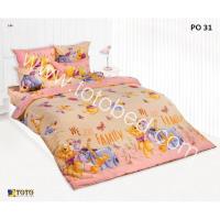 ราคา TOTO ผ้านวม+ผ้าปู 6 ฟุต 5ฟุต 3.5ฟุตTOTO โตโต้ winnie the pooh พูห์ po 31 36 (5656617012)