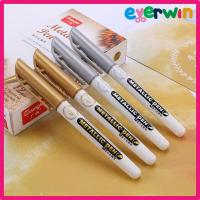 ราคา EWWSilver Gold Metallic Pen Marker Gold Marker Silver Marker Waterproof Permanent Marker for Black Paper (45105767251)